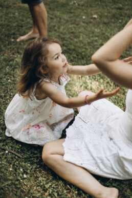 playing with mom and dad